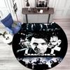 Famous German Rock Heavy Metal Band Rammstein Tile Lindemann Circular Carpet Decoration Anti Slip Home Table and Chair Mat Aisle Door Mat Carpet D15