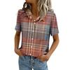 Women Blouses Short Sleeve Button Down Shirts Business Casual Dressy Work Tops Summer Spring Clothes