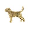 Beagle - gold-plated pin brooch, elegant dog ornament, unique pin by Art-Dog brand
