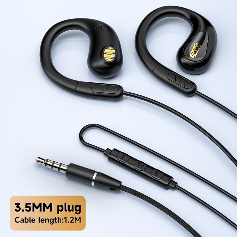 NUEVO Auriculares con Control por Cable Tipo Clip-on Tipo C y 3.5mm Auriculares Inalámbricos con Sonido Envolvente 9D Auriculares Deportivos Auriculares ENC con Micrófono HD Para Samsung