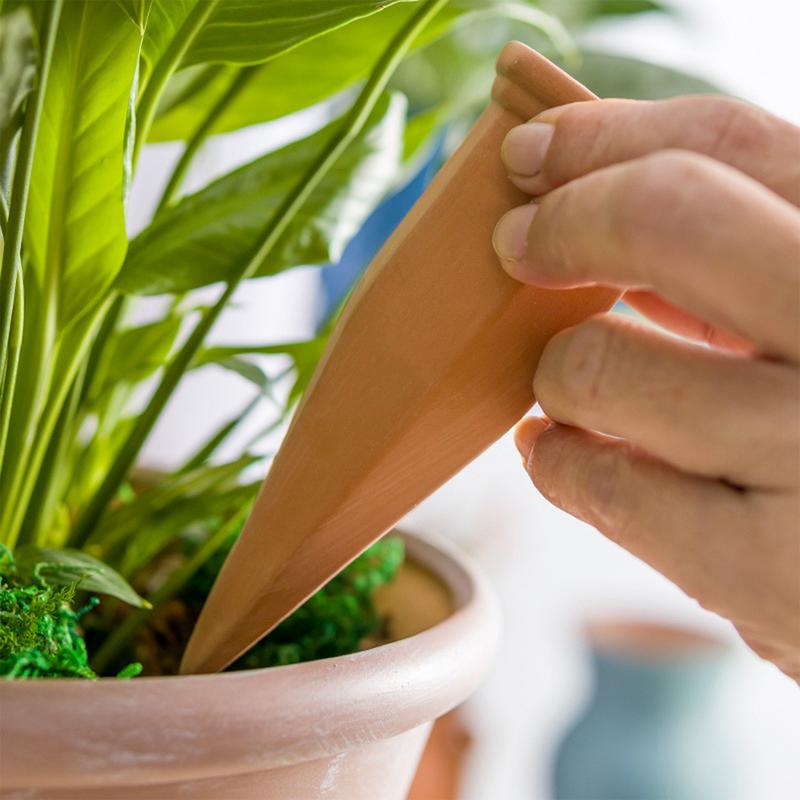 4 Stück Pflanzen Selbstbewässerungsstäbe Terrakotta Automatische Pflanzenbewässerungsgeräte Selbstbewässerungs-Bewässerungssystem Für Innen/Außen