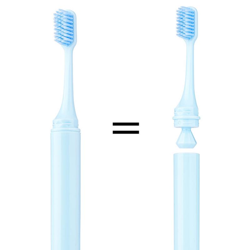 3 Pièces Brosse à Dents de Voyage Pliable Portable Petite Brosse Dentaire Adulte Brosse à Dents Souple Couleurs Bonbon Nettoyage Dents