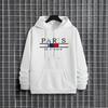 2025 New Arrival Mens Hooded Sweatshirt Urban Streetwear Casual Fashion Warm Winter Hoody Outwear Autumn Trendy Male Paris Print