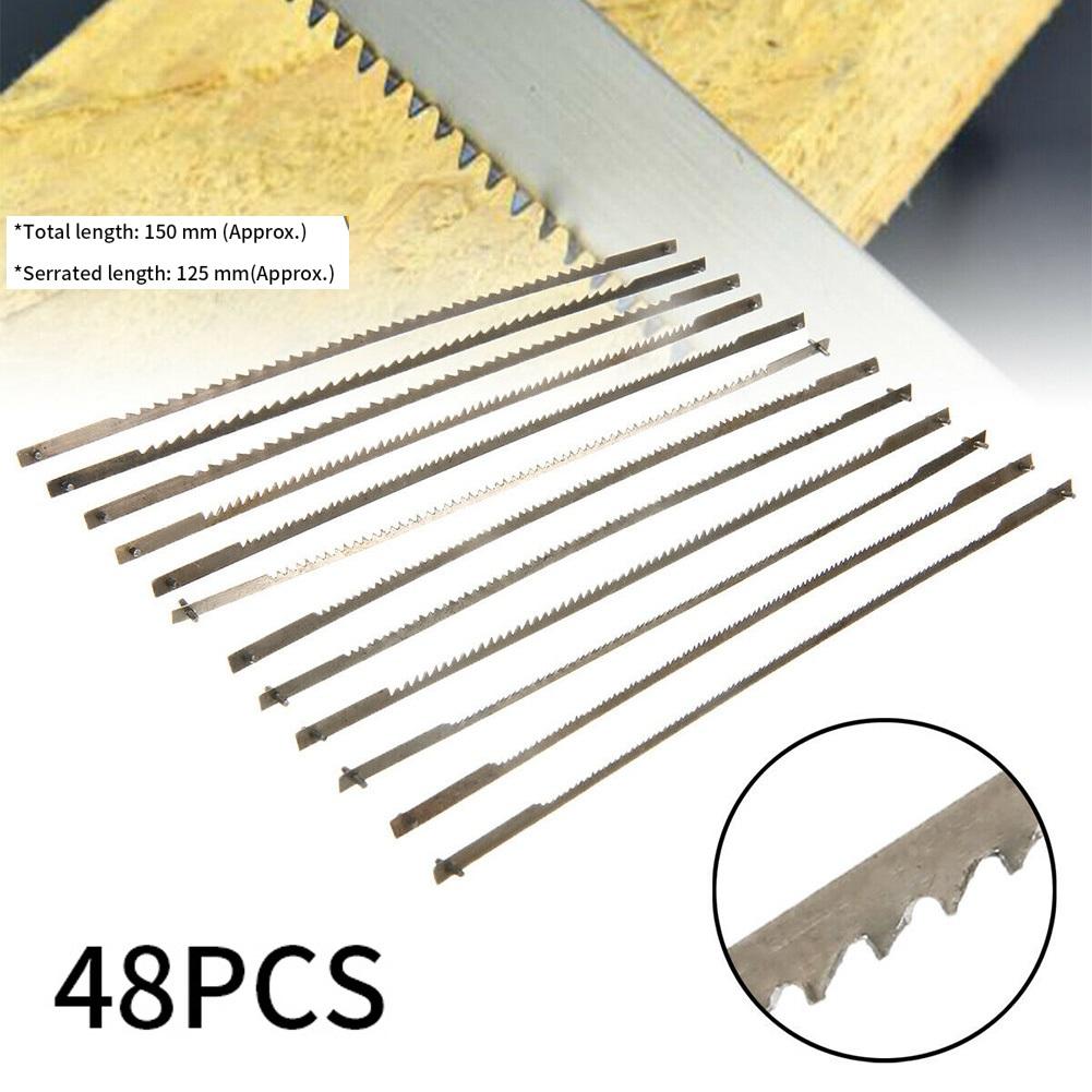 Buy 48x/kit HSS Scroll Saw Blades For 16 Inch Reel Saws DIY Woodworking