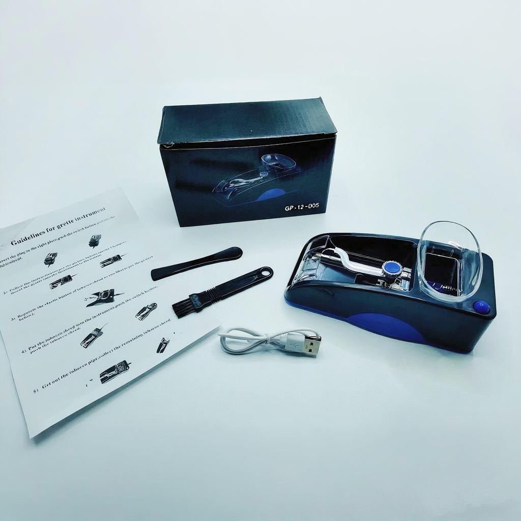 Electric 6.5mm Adjustable Automatic Cigarette Roller Machine for Home Use