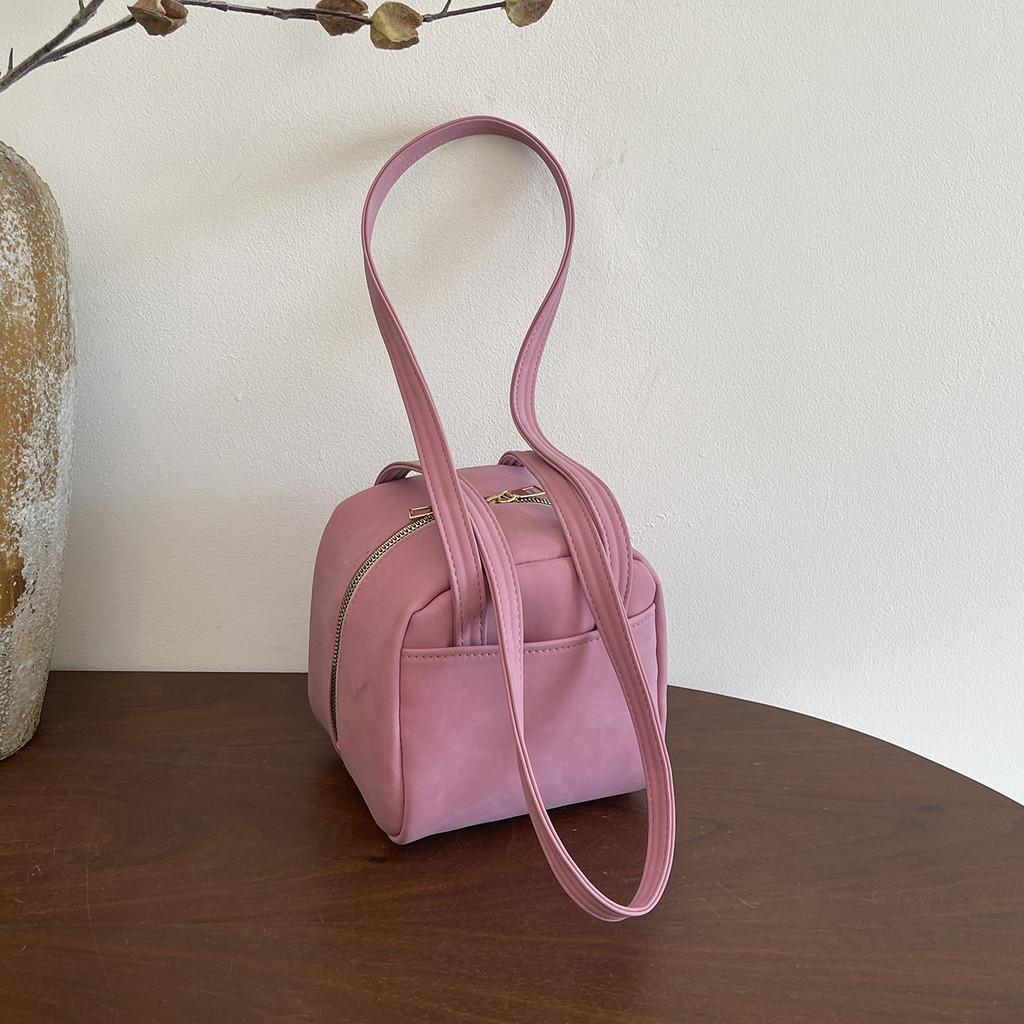 Minimalist Pu Material Small Crossbody Bag With Double Straps For Casual Outings