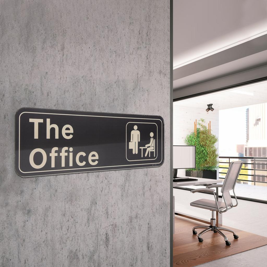Acrylic Door Sign Office Signs Punch-Free For Decorate Home Meeting Room Simple Self-Adhesive Office Door Sign