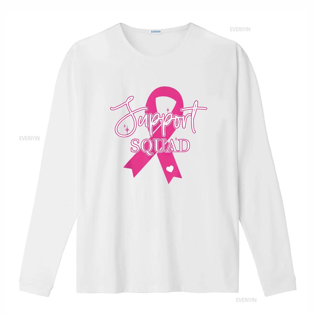 Womens Support Squad Breast Cancer T Shirt Black vintage Washed streetwear Top For Everyday Wear graphic Unisex fashion homme