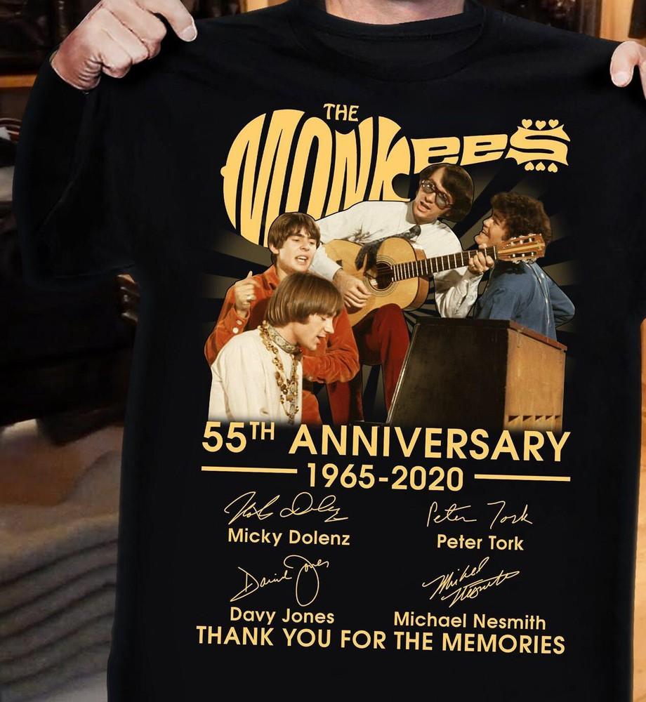 The Monkees 55th Anniversary 1965-2020 Thank You For The Memories shirt Unisex T-Shirt XXXXL