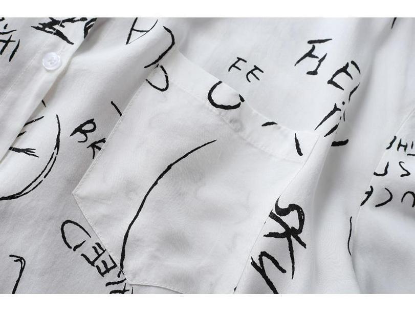 Cárdigan de Manga Larga con Estampado de Letras para Mujer - Ropa de Playa con Protección Solar 2024