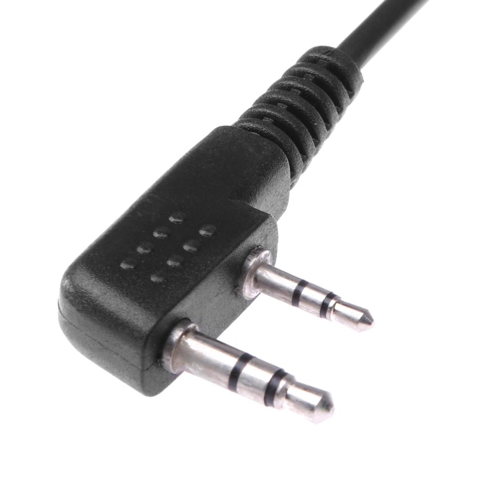 

2 Pin Walkie Talkie Headset with MIC PTT D-Shape Earphone Earpiece Headphone Accessories for Baofeng Kenwood Puxing TYT Radio CHINA