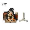 Festive Atmosphere Wood Ornaments Halloween Cute Ghost Ornament, Cartoon Wooden Statue, Theme Party Creative Ornament for Home Props Decorative Crafts