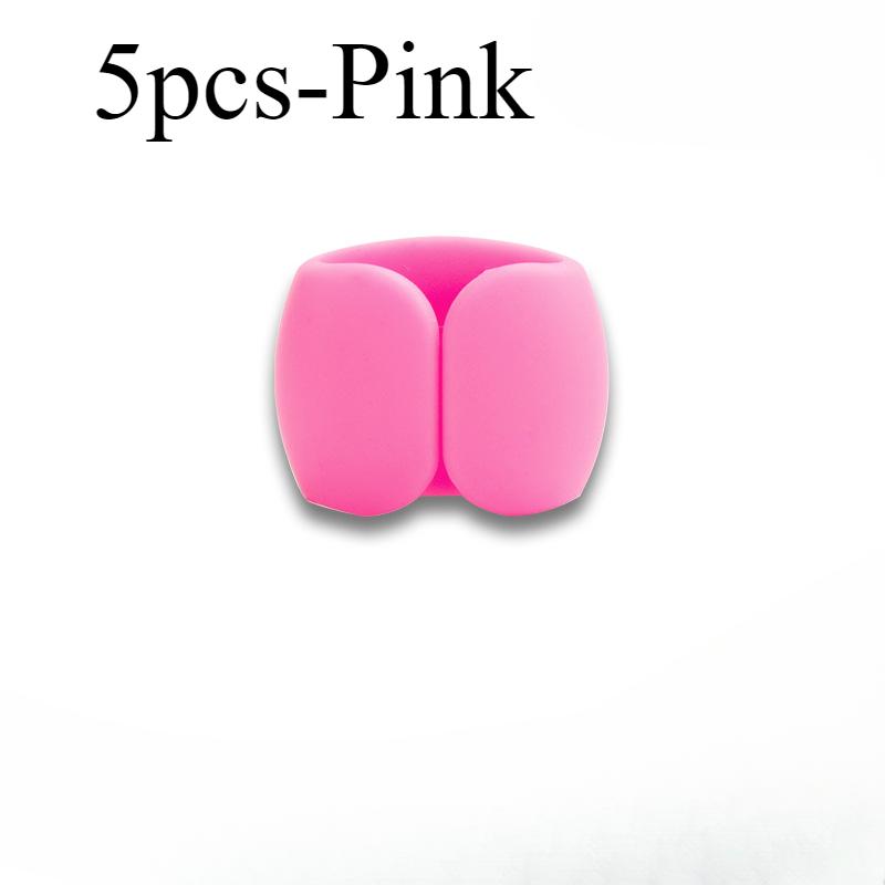 5/10 STÜCKE Kabelaufwickler Organizer Clips Mauskabel Kopfhörerhalter USB-Ladekabelhalter Schreibtischordner Kabelschutz