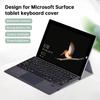 Kabelloses Split-Tastatur für Microsoft Surface Pro 3-10 LED-Hintergrundbeleuchtung 7-Farben-Touchpad für Windows 11 Scheren-Neu