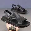 Summer First Layer Cowhide Men's Beach Shoes Genuine Leather Men's Leather Sandals Casual Slippers Outdoor Sandals Trade Men's Shoes