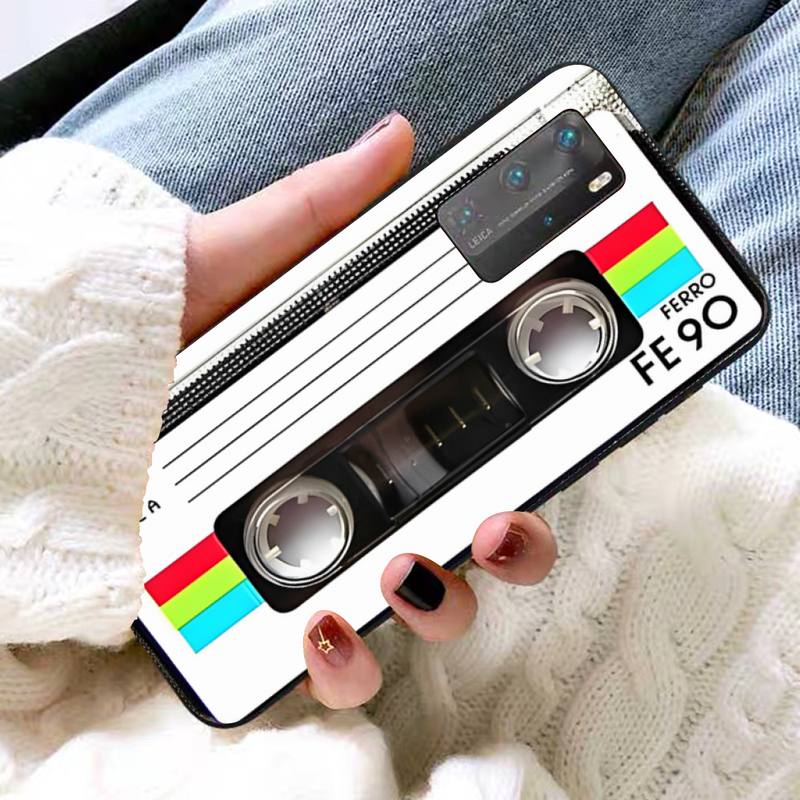 Vintage Cassette Tape Retro Style Phone Case for Huawei P30 40 20 10 8 9 Lite Pro Plus Psmart2019