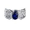 Lulu Tong 2023 S925 Silver Royal Blue European-American Style Fashion Ring
