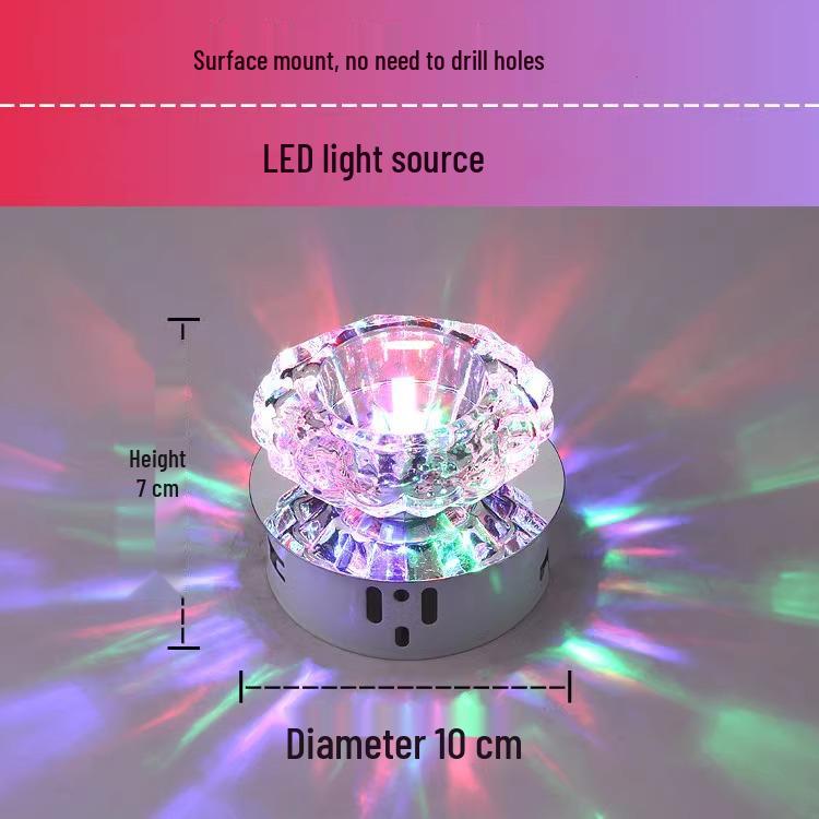Spot de Teto Embutido LED para Corredor - Design Olho de Gato Alvo para Sala de Estar
