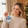 Decorative Acrylic Gifts Snowflake-Shaped Sea Glass Ornament, Christmas Friendship Keepsake, Coastal Inspired Indoor Outdoor Party Supplies