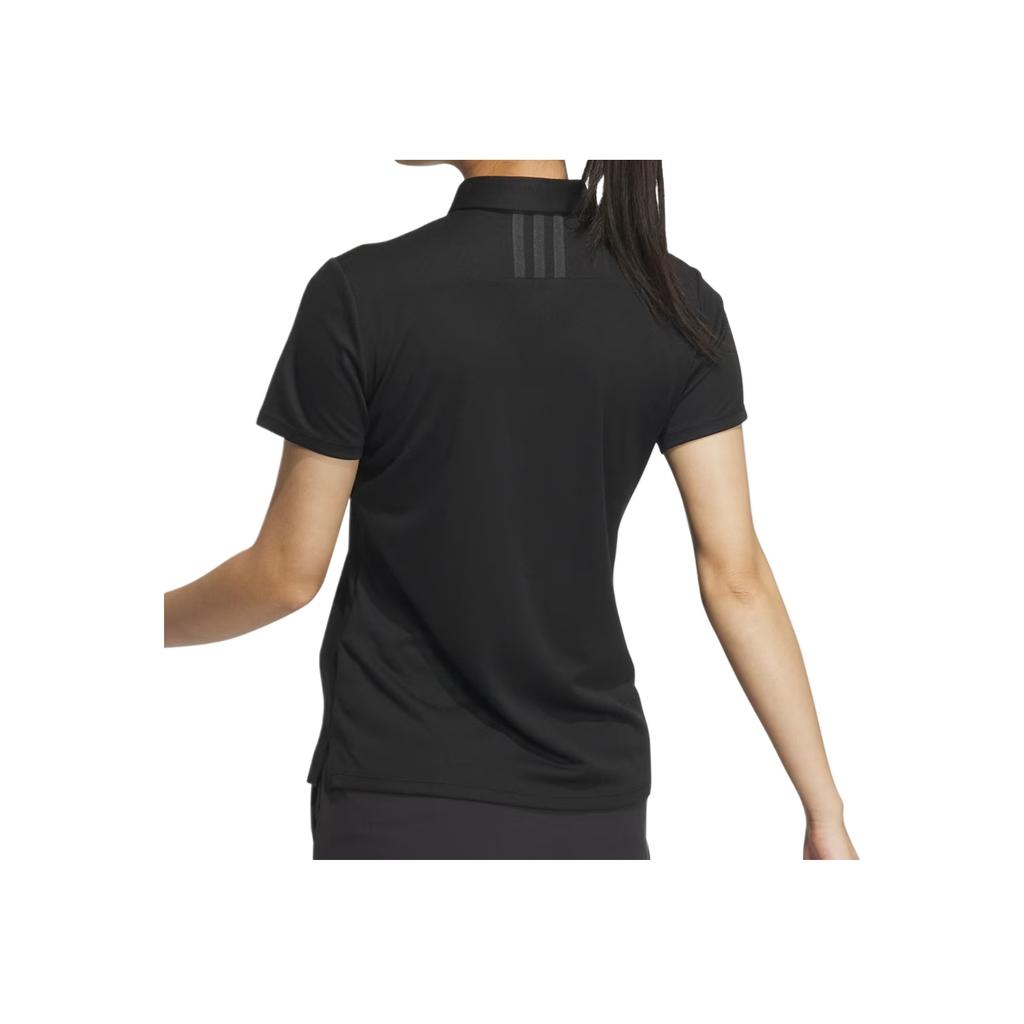 Adidas Camiseta de Golf de Manga Corta de Color Sólido, Pullover, Amigable con la Piel, para Mujer, tops JF0991