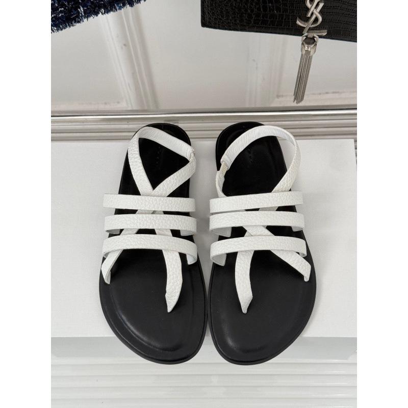

Simple temperament hand-woven sandals new holiday style flat sandals casual cool slippers 35 белый