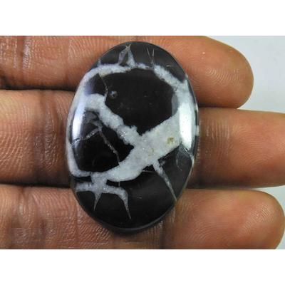 45Cts Natural Septarian Gronate Oval Crystal Cabochon Loose Gemstone 23X29MM SK-2339