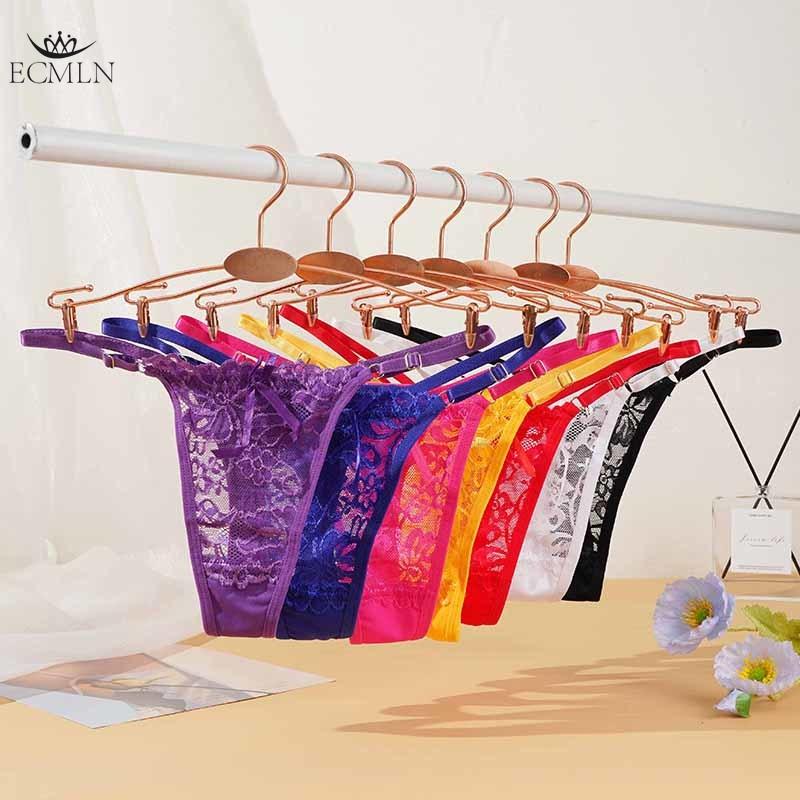 Sexy Spitze Verstellbare Strings für Damen Hüfttief Ausgeschnittene Slips Weibliche Atmungsaktive Unterhosen Perspektive Sexy Dessous