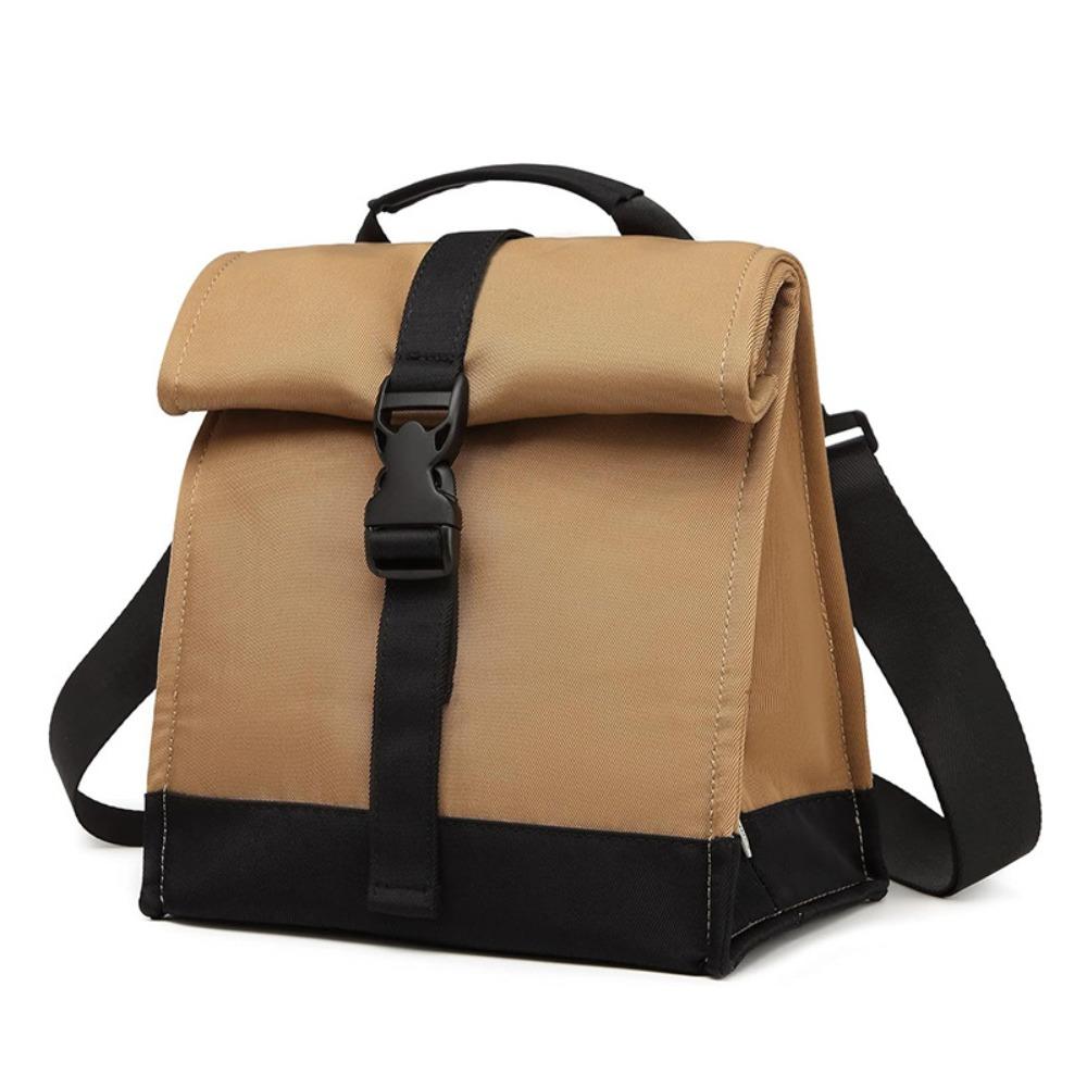 Adjustable Shoulder Strap Collapsible Cooler Lunch Bags Insulated Meal Container  Outdoor