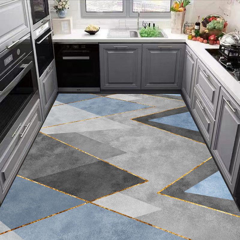 

Килим для кухні ПВХ килимок для підлоги великого розміру Водонепроникні Нековзні килими Шкіряні Протимасляні килимки для ніг Ретро Домашній декор Килим 100x120cm