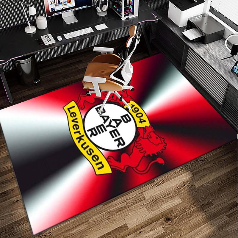Fußballverein Wappen Löwe Büro Teppich Stuhlmatte, Spielteppich, Geeignet für Eingangsbereich, Schlafzimmer, Wohnzimmer, Schreibtisch, Weihnachtsgeschenk