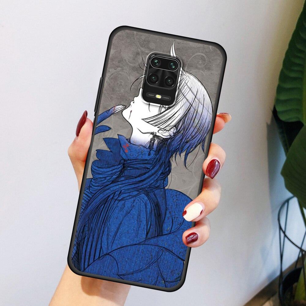 Anime Die Fallstudie von Vanitas Telefon Fall Für Xiaomi Redmi Hinweis 9S 9 8 7 10 Pro 8T 9C 9A 8A K40 Weiche Schwarze Abdeckung Coque Funda