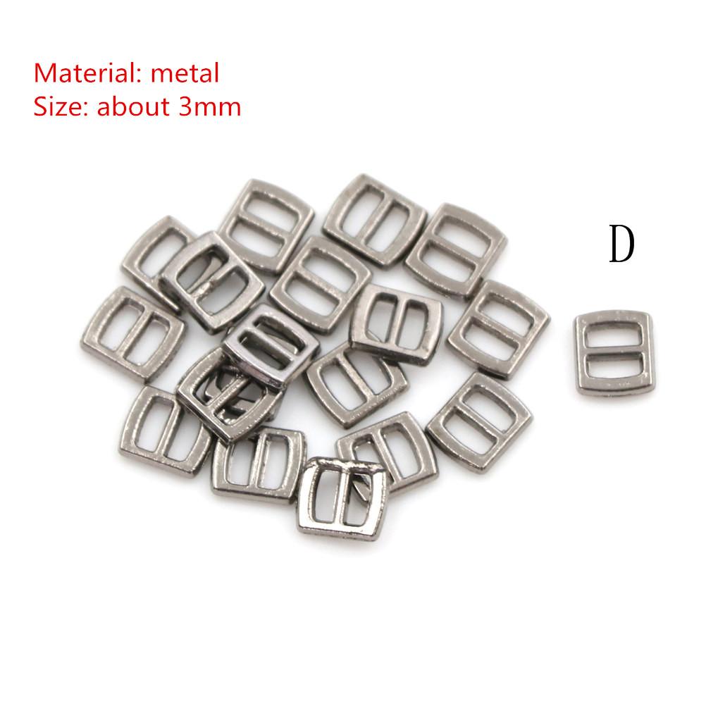 10Pieces Multi Color Mini 3/6MM Belt Buckle for Blyth BJD Doll Clothes Shoes Bag Buckles DIY Accessories