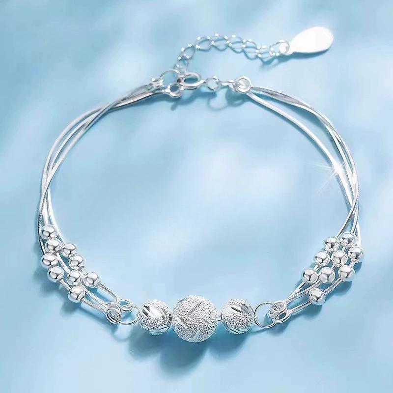 925 Silver Heart Shaped Bracelet For Women Retro Korean Versatile Zircon Charm Bracelets Party Jewelry Gifts
