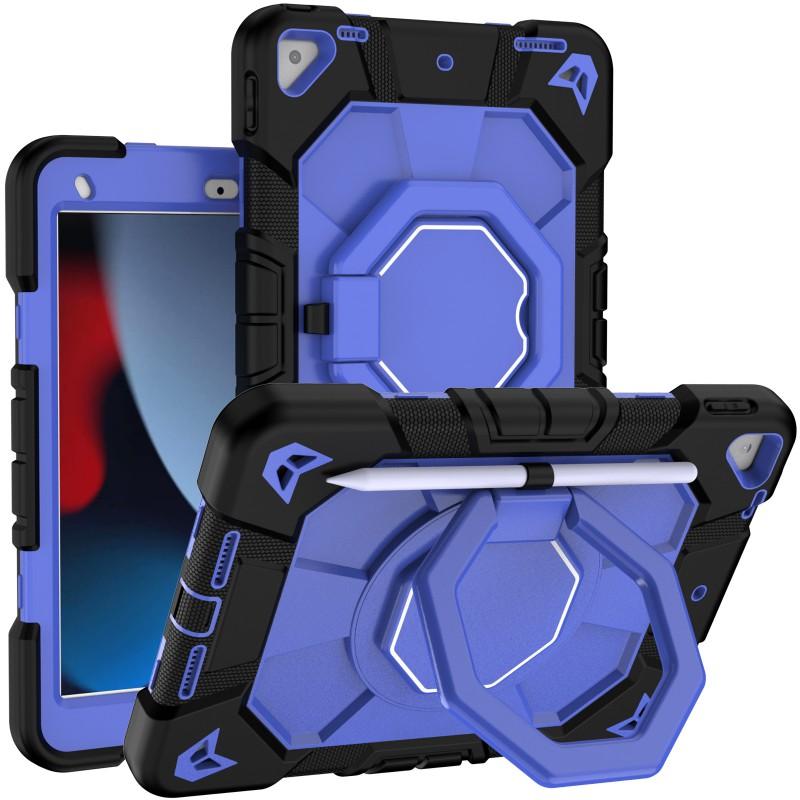 3in1 Shockproof Case IPad 7/8/9th Gen 10.2 Inch 360 Rotation Stand Hand Strap PCSilicone Cover