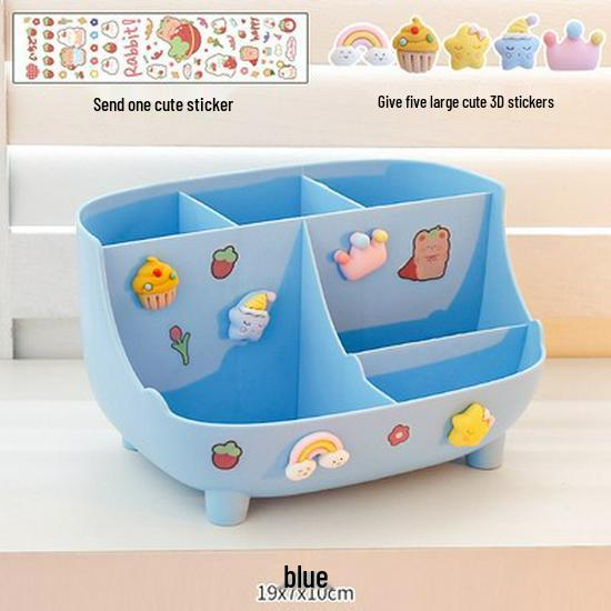 Roztomilý velkokapacitní držák na tužky pro dívky - Jednoduchý moderní organizér na stůl