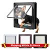 Puppy Kitten Safety In&out Pet Door with 4 Way Security Lock ABS Plastic Small Pet Gate Dog Cat Kitten Flap Door Safety Pet Door