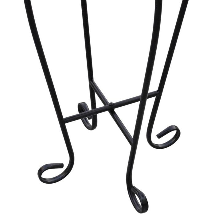 VidaXL Table d'appoint Mosaïque Bleu et blanc 41128