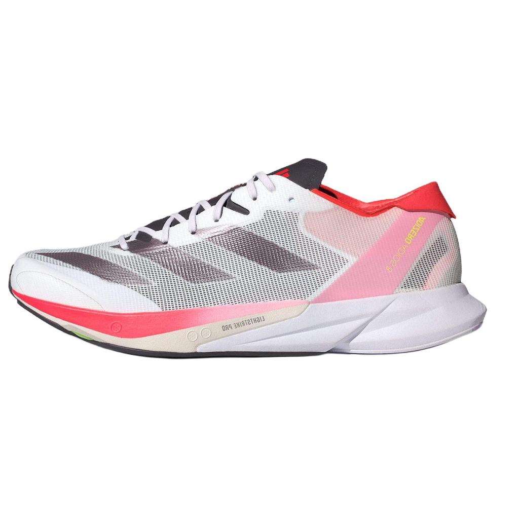 Adidas Adizero Adios 8 White Aurora Solar Red Men Sneakers Cloud-White Aurora-Metallic ID3630