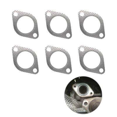 Muffler Gasket [6 Pieces] Turbo Gasket, Muffler Hanger, Muffler Flange, Exhaust Gasket, Compatible with