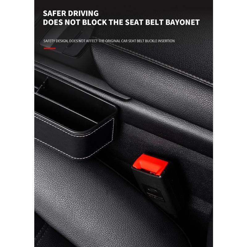 Multifunctional Car Seat Crevice Storage Box Seat Gap Slit Pocket Manager For Mercedes Benz AMG W212 W205 W246 W177 W176 W213 GLC GLE GLS ML Welcome