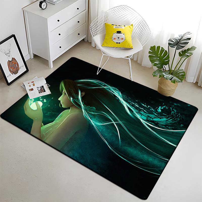 Final Fantasy Carpet Art Printed Living Room Bedroom Children's Rugs Soft Kitchen Area Rug Non-slip Flannel Carpet Floor Mat