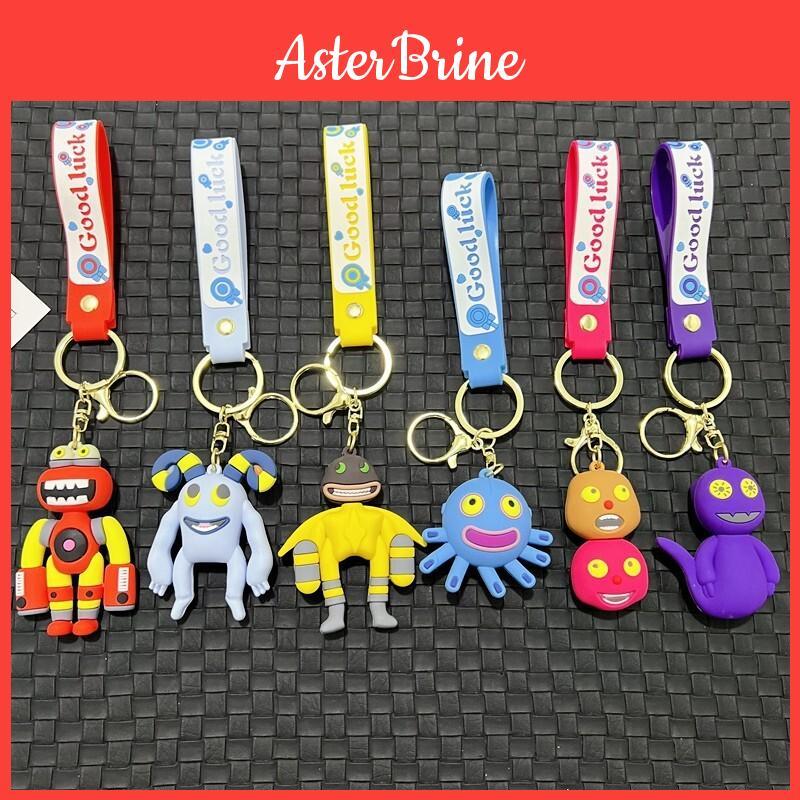 Colorful Monster Keyring For Bags And Keychains