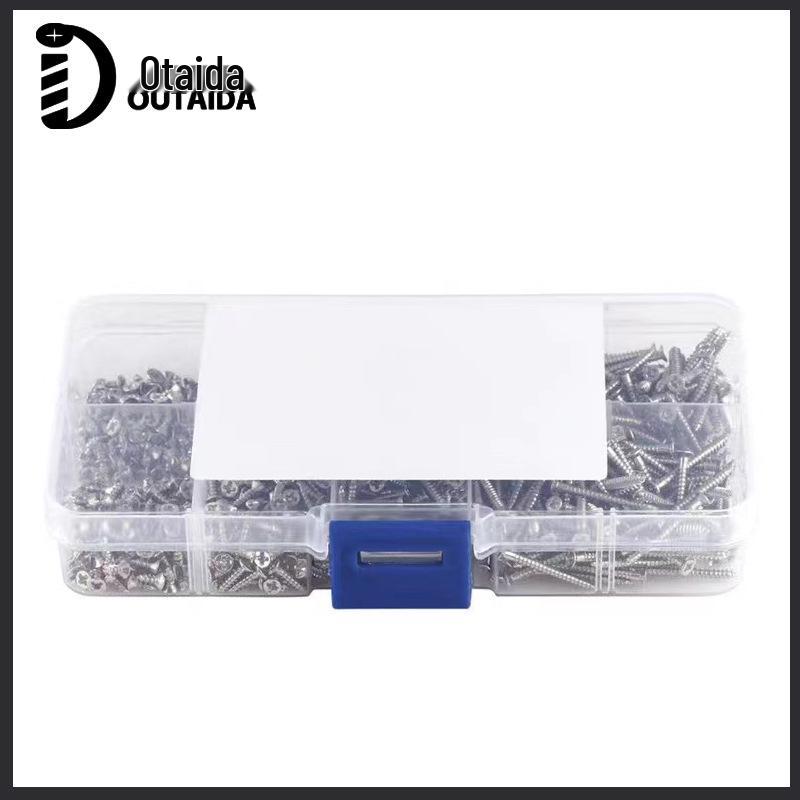 800PCS M2 KA Carbon Steel Phillips Flat Head Self-Tapping Screw Set