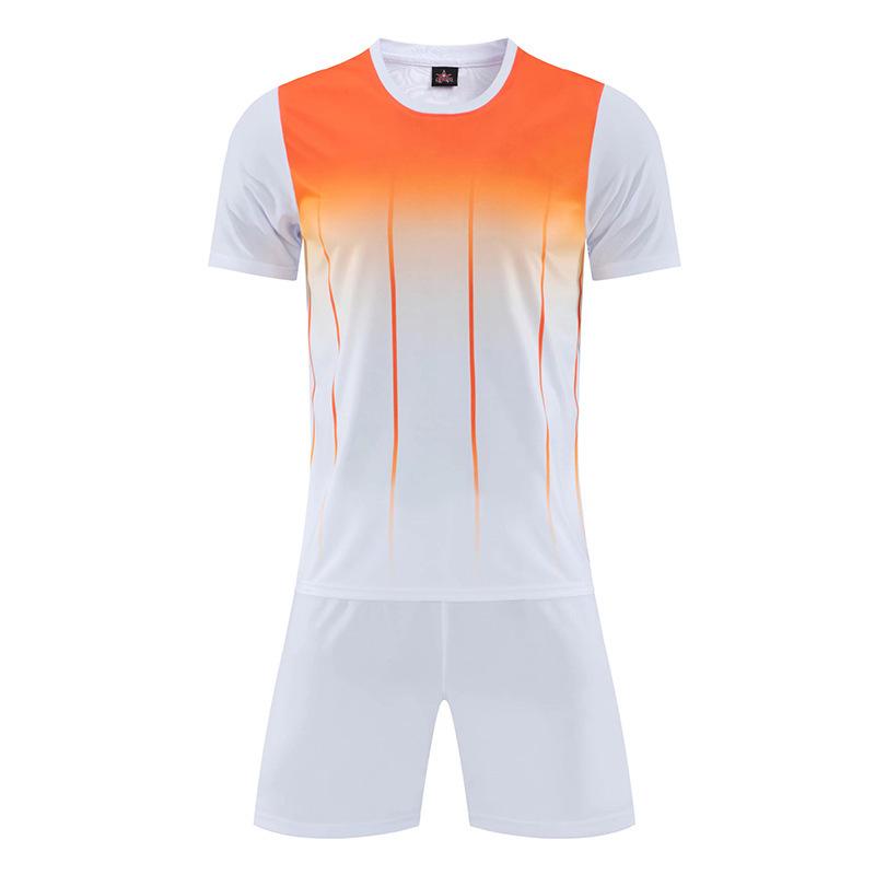 A short-sleeved football game quick-drying training jersey custom football jersey suit for men and women and children
