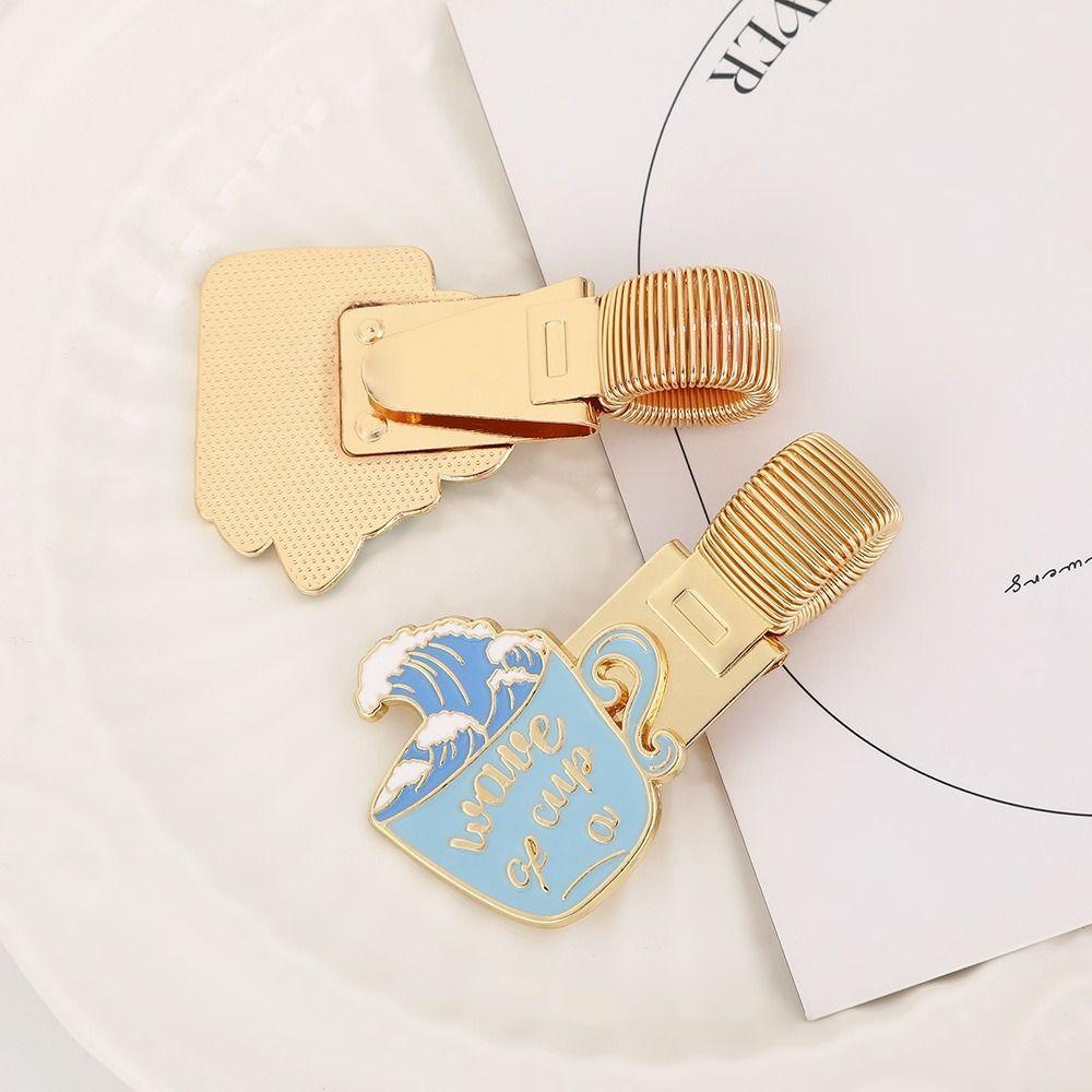 Retro Pen Clip Cartoon Journal Clip Portable Paper Fix Clips School