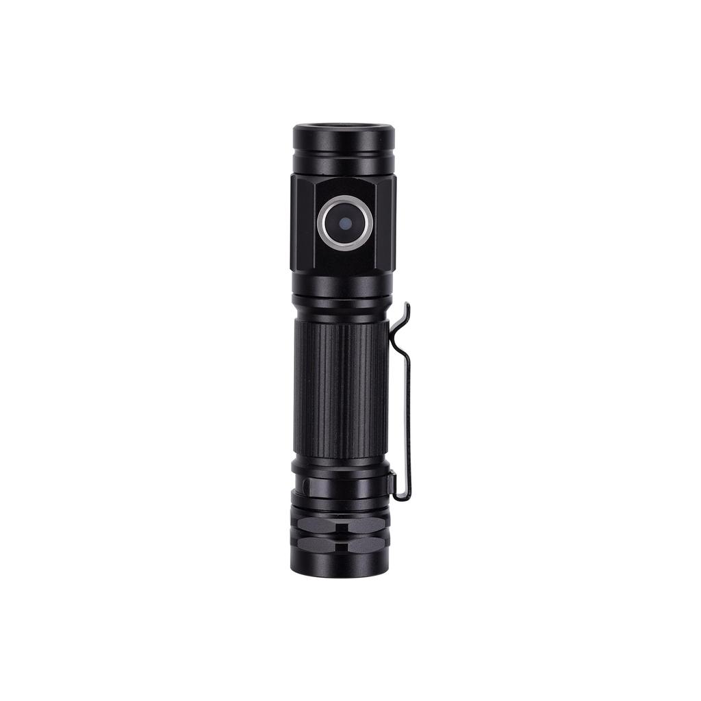 BE8 Flashlight LED Small Rechargeable USB Flash Light Disaster Prevention Clip Holder Mobile Tactical