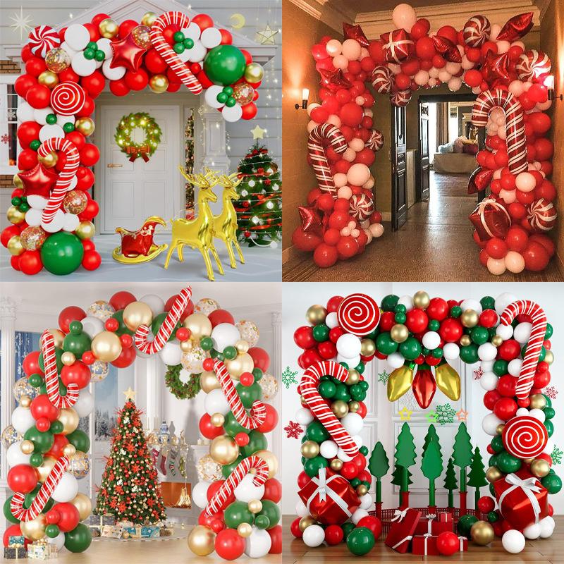 Merry Christmas Balloons Suit Decoration DIY Christmas Party Decoration New Year Xmas 2025 Balloon Set Decor Christmas Supplies