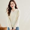 SNOWFLYING Women's Hooded 100% Wool Sweater