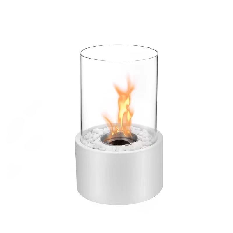 Compact Indoor/Outdoor Alcohol Fireplace - Desktop Real Flame Fire Pit