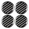 4 Pcs Exterior Door Key Cover, Creative Car Keyhole Carbon Fiber Sticker Multi-functional Decorative